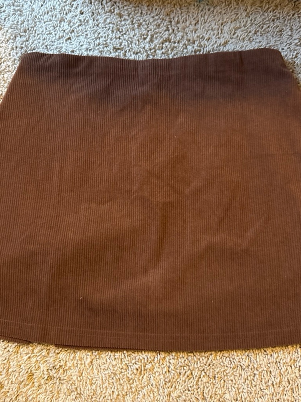 Brown Corduroy Mini Skirt
